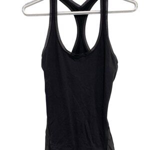 Lululemon Athletica Tank Top Size 4 Mesh Sleeveless Scoop Neck Racerback Sports